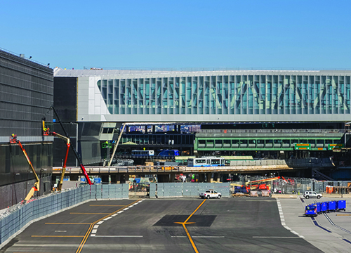 Pedestrian Bridge Facilitates Construction of New Arrivals & Departures Hall at LaGuardia Terminal B