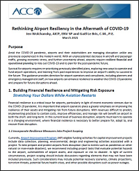 Rethinking Airport Resiliency in the Aftermath of COVID-19