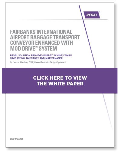 Fairbanks International Airport Baggage Transport Conveyor Enhanced With Mod Drive™ System
