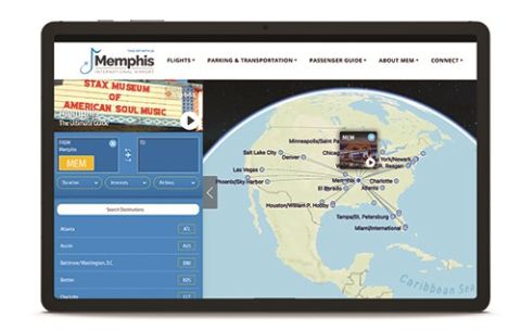 Interactive Web Page Offers Planning Tools for Memphis Int’l Travelers