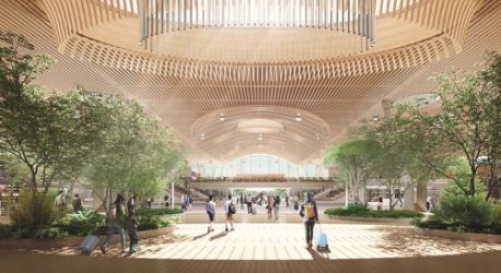 Portland Int’l Taps Local, Renewable Resource for Seismically Resilient Wooden Roof