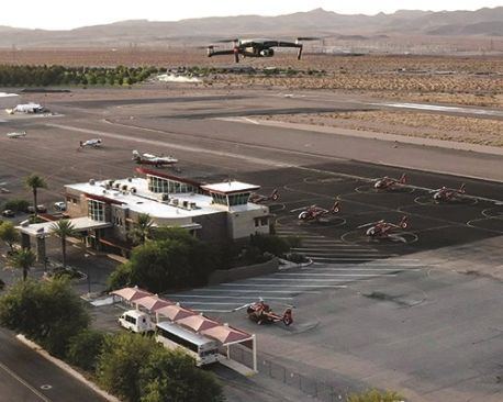 Drones and Virtual Reality Speed Control Tower Siting at Boulder City Municipal