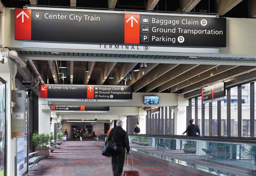 Sign Standardization Enhances Wayfinding at Philadelphia Int'l