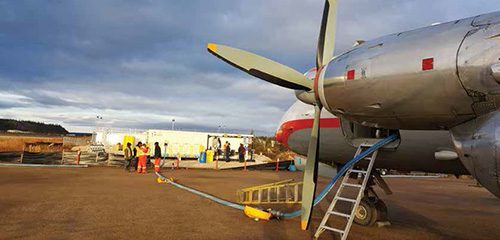 Old Crow Airport Enjoys Community's New Fuel Depot
