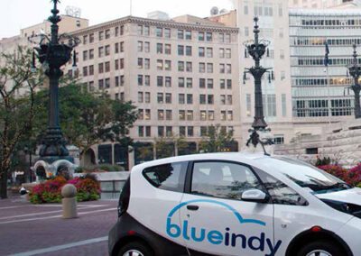 Electric Car-Sharing Service Makes U.S. Debut at Indianapolis Int’l