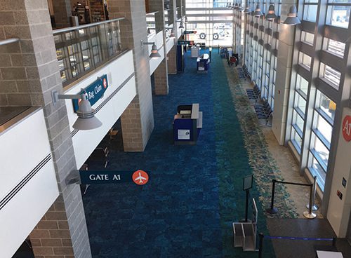 New Carpeting at Destin-Fort Walton Beach Airport Makes Environmental Statement & Conveys Local Essence