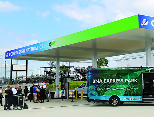 Nashville Int’l Transitions Shuttle Bus Fleet to Compressed Natural Gas