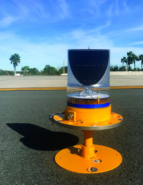 Portable Solar Lights Expedite Taxiway Project