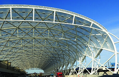 Atlanta Int’l Replaces Exterior Facade & Adds Lighted Canopies