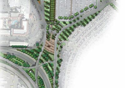 El Paso Int’l Creates Airport Neighborhood With Paved Walkways, Lighting & Landscaping