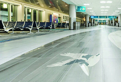 Airports Use Decorative Flooring to Create Sense of Place