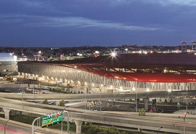 Terminal Modernization at Boston Logan Has Passengers and Locals Seeing Red, But in a Good Way
