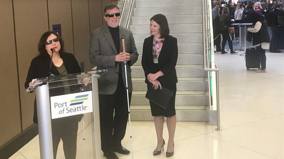 Port of Seattle Launches Assistive Technology For Blind and Low Vision at Sea-Tac Airport