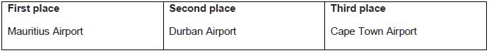 Airports Council International announces winners of the 2016 Airport Service Quality Awards