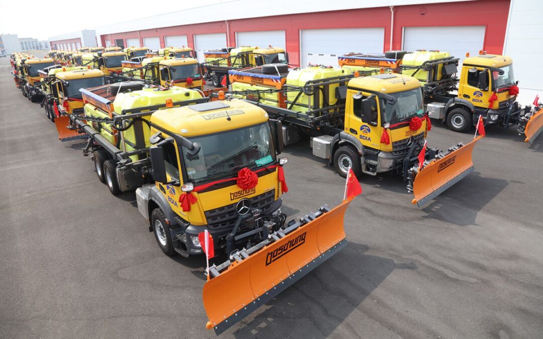 Boschung delivers 22 airport de-icers to the new Beijing Daxing International Airport