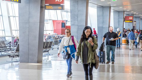 Travelers in the A Terminal