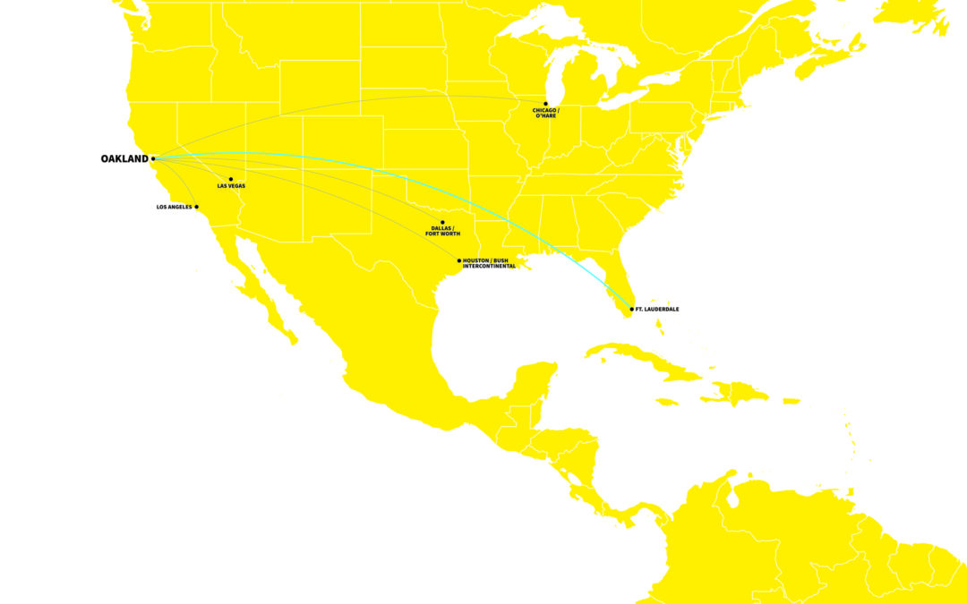 Spirit Airlines to launch the only Oakland–Fort Lauderdale Nonstop on April 1