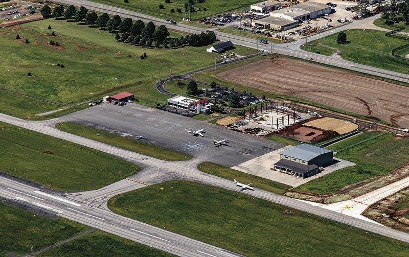 New Taxiway Paves the Way for Rapid Commercial Development at Pryor Field