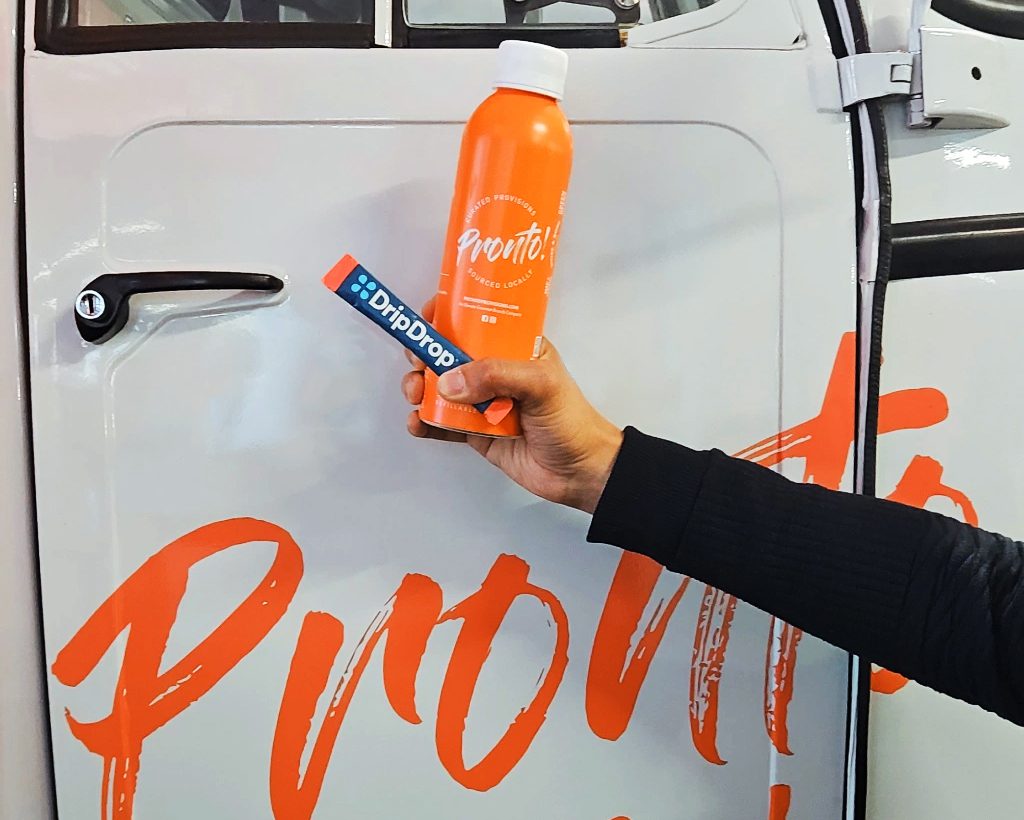 DripDrop pairs perfectly with our refillable Path water bottles, offering travelers and flight crews a convenient and eco-friendly way to stay hydrated on the go