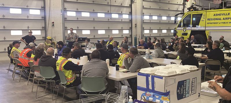 Many airport employees worked around the clock after the storm.