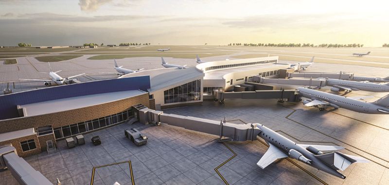 Three of the airport’s four new gates opened in time for NFL Draft week.