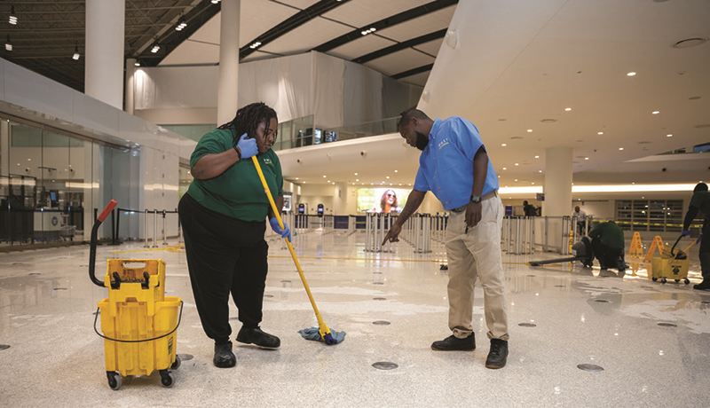 PHOTO: LOUIS ARMSTRONG NEW ORLEANS INTERNATIONAL AIRPORT JANITORIAL DEPT