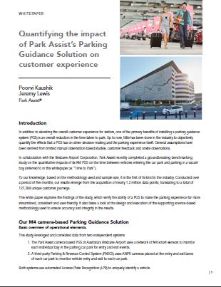 Quantifying the impact of Park Assist’s Parking Guidance Solution on customer experience