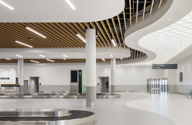 The baggage handling system was designed by Alstef Group. PHOTO: NORDET & CO. FOR YHU TERMINAL