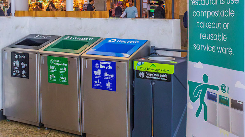 Seattle-Tacoma Int’l Mandates Compostable Takeout Containers, Reusable Serviceware to Reduce Concessions Waste Stream