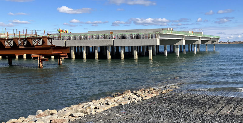 The new EMAS at Boston Logan sits atop a 650-foot-long pier.